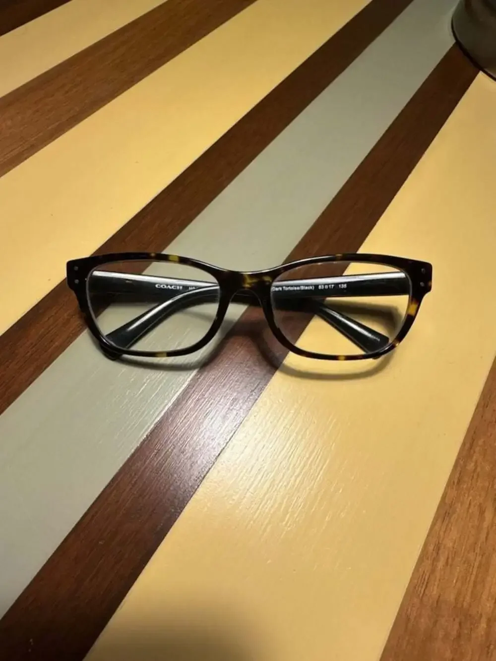 Coach Eyeglasses HC 6082 5244 Dark Tortoise/Black Frame